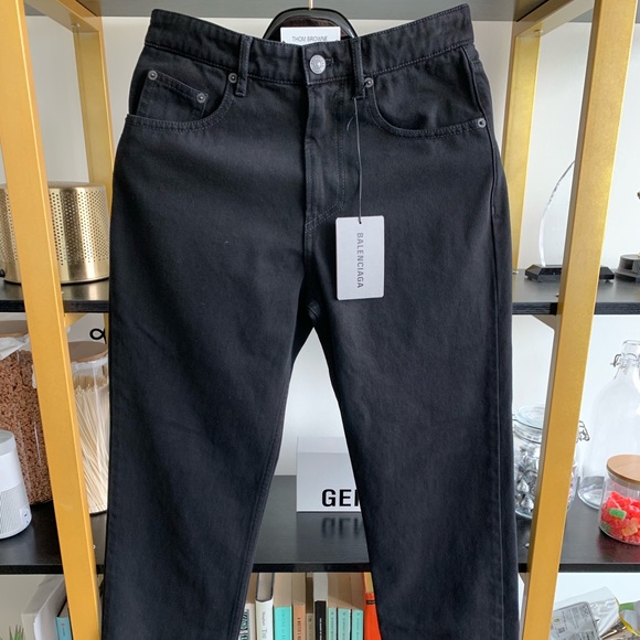 Balenciaga Other - Balenciaga 20SS Black Straight Leg Jeans Size 21